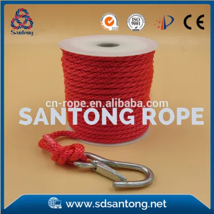 anchor line rope with snap clips