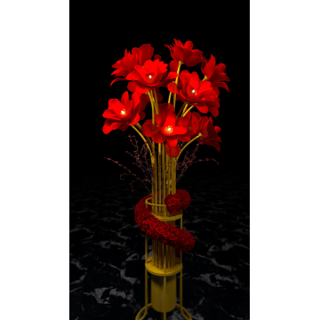 دعامات زهور لتزيين الزفاف قابلة للتعديل