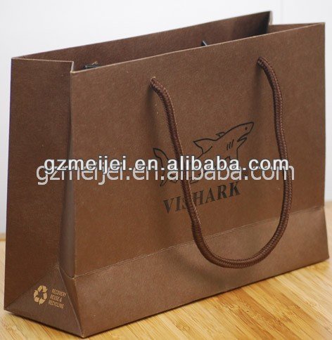 brown shopping paper bags supplier