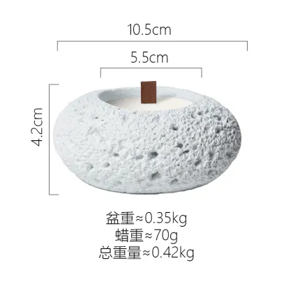 Nordic Minimalist Ceramic Aromatherapy Candle Cup