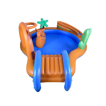 Play Center Inflatable Kiddie Spray Pool with Slide