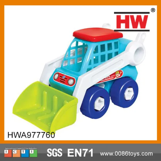 Colorful Free Wheel with drill plastic toys truck