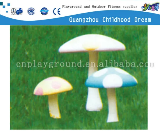 (HD-18902)Mushroom combination outdoor fiberglass sculpture