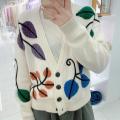 Autumn and winter new hand-embroidered cashmere sweater