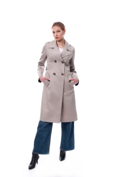 Long British style petite coat