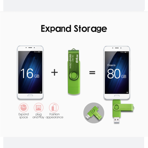 Goedkope OTG USB-flashdrive voor Android