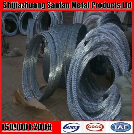 combat wire barbed wire blade wire concertina wire CBT 65 concertina