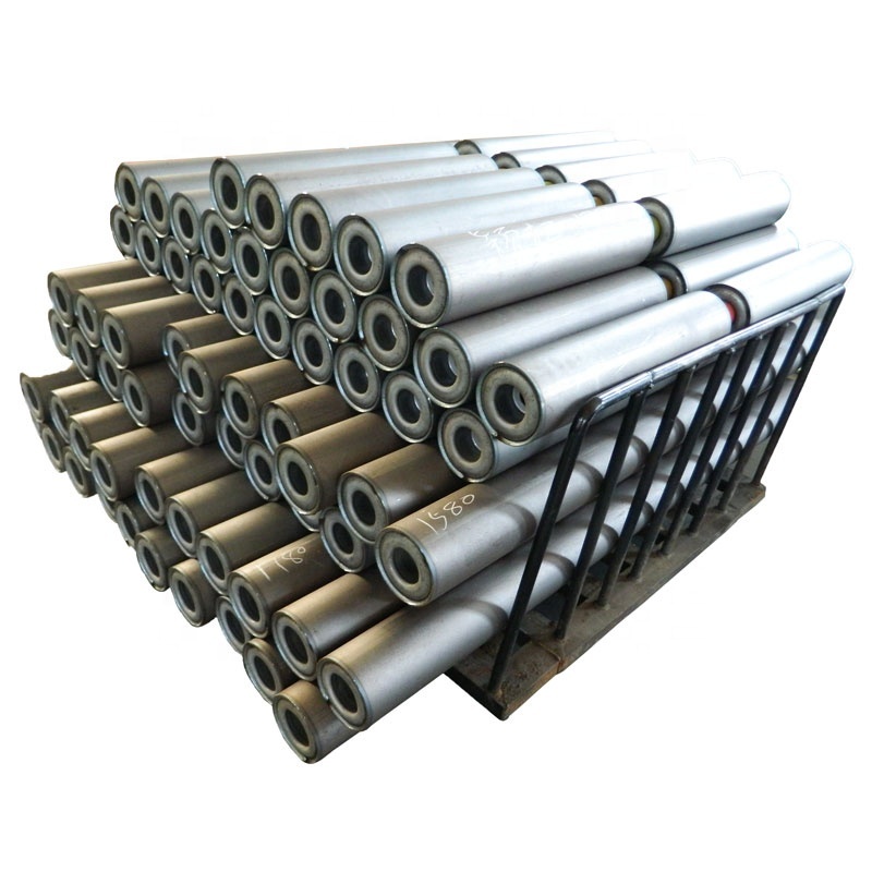 Stainless Steel Rubber Coated Mining Belt Conveyor Rollers for 133mm to 1400mm Impact Carrier