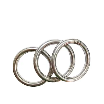 304 Stainless Steel Solid Welded O-Ring Circle Pet Pull Ring Round Stainless Steel Hardware