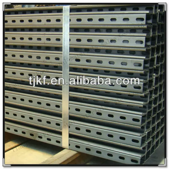 Perforated C steel purlin