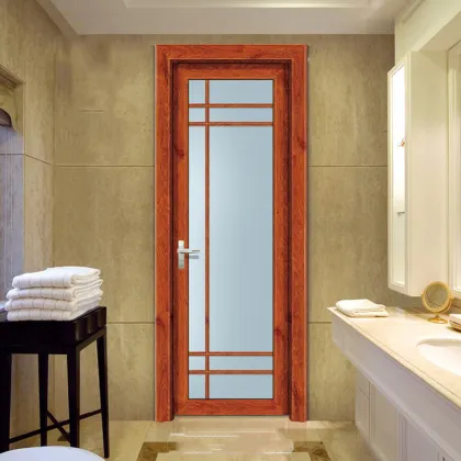 Classic Style Aluminium and Glass Casement Door for Bathroom and Kitchen