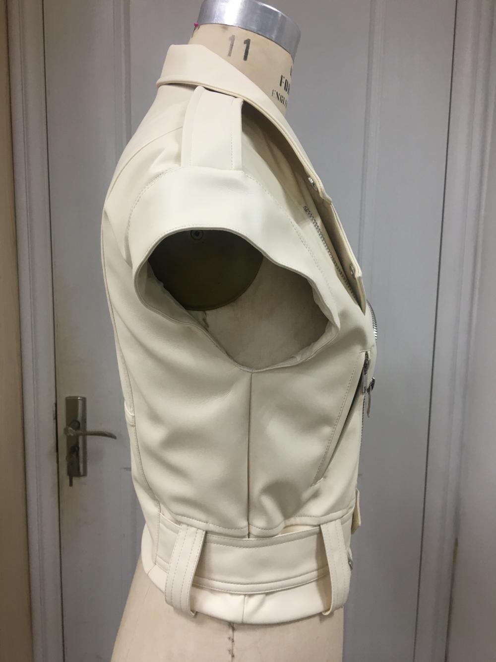 Chaqueta Moto Vet de piel sintética para mujer