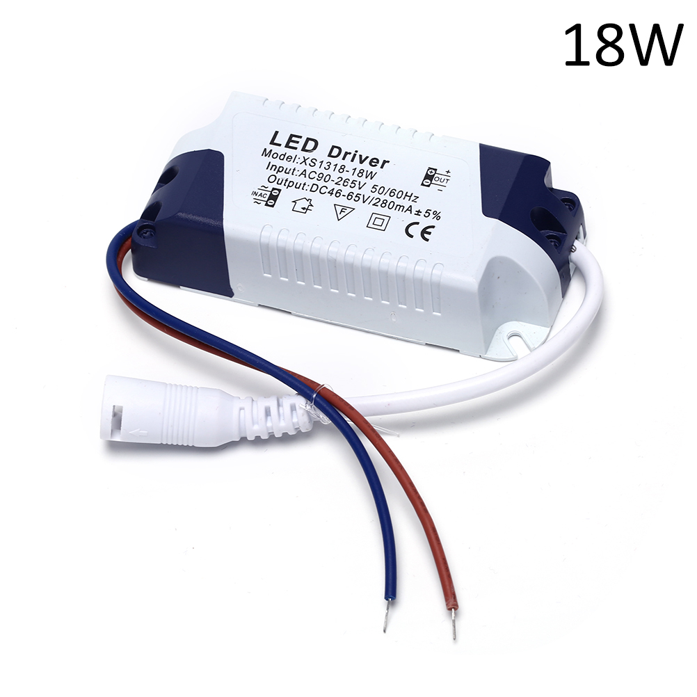 1pcs Safe LED Light Transformer Power Supply Adapter For Led Lamp/bulb 1-3W 4-7W 8-12W 13-18W 18-24W Plastic Shell LED Driver