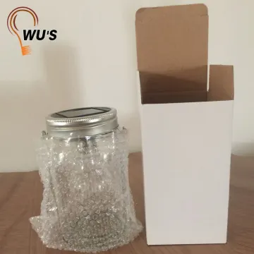 Customized factory supply christmas decorative solar glass jar led light