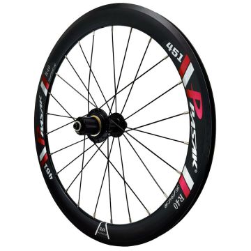Set roda lipatan sepeda 20 inci: 1-1/8 v-rem depan &amp; 130mm roda belakang 451mm