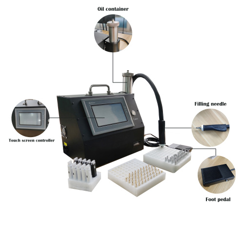 Máquina de llenado de aceite de cartucho de vape de mano