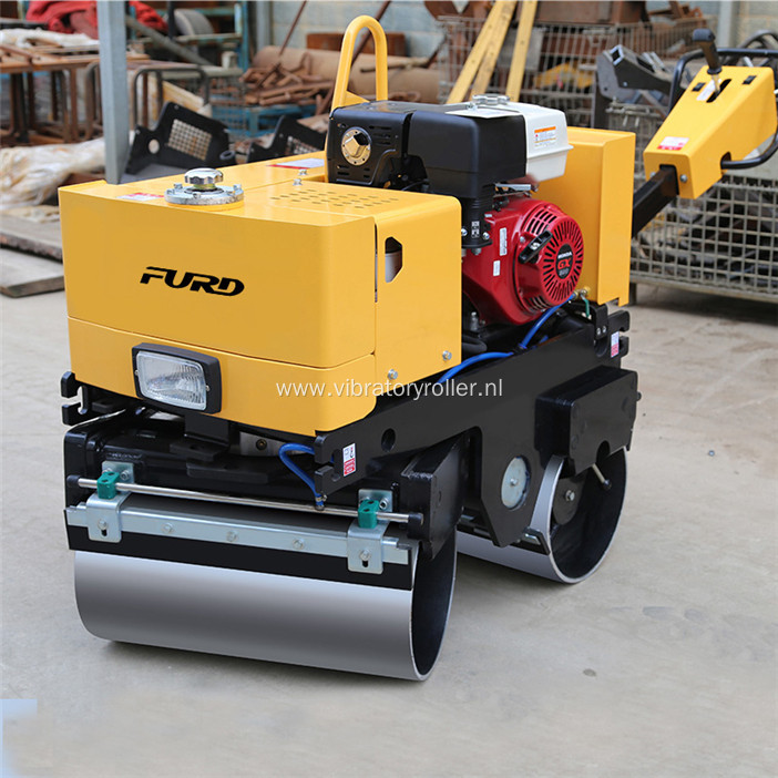 Walk Behind Tandem Drum Vibratory Roller Soil Compactor