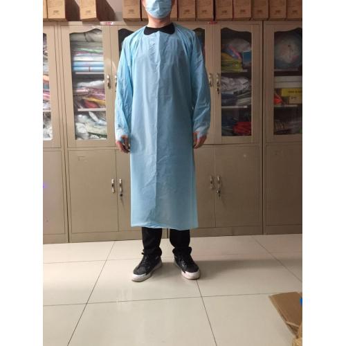 wholesale disposable plastic isolation gown