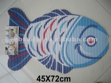 PVC Foam anti-slip bathmat,fancy door mat