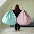 Bolsas de frijoles tatami sofá perezoso con otomana