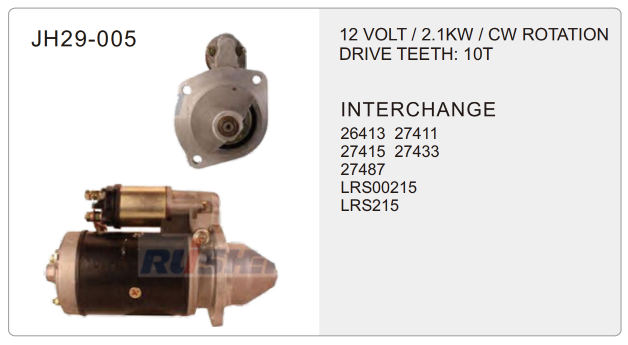 Lucas truck starter parts-JH29-005-X