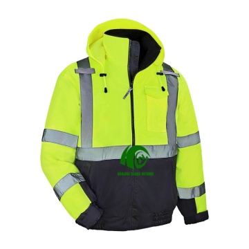 Hi -Vis Bomber Jacket - Kango عالية الوضوح سترة سلامة العمل