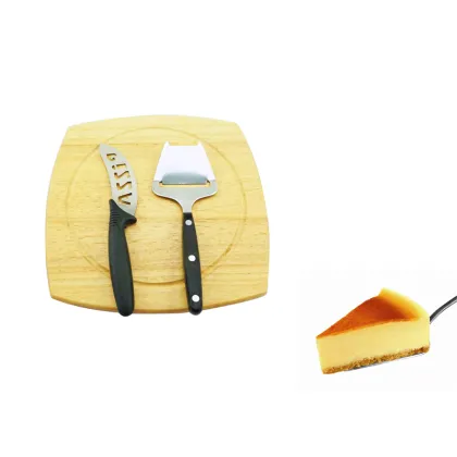 cheese wood cheese board set