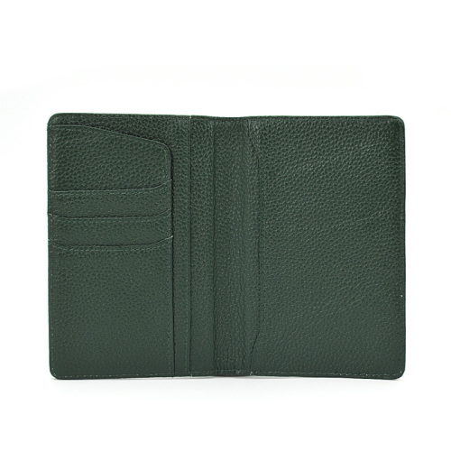 Green Travel Pu Leather Passport Card Holder Cover