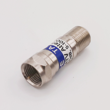 คุณภาพสูง 20 dB f-male ถึง f-female rf attenuator สำหรับแอปพลิเคชัน CATV คงที่
