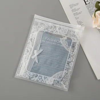 Custom Frosted Clear Zipper Bags for Underwear, Socks & Clothing: Eco-Friendly Plastic Storage Solutions