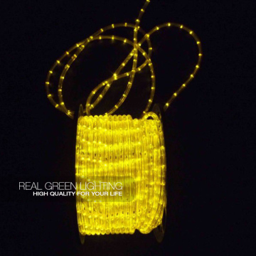 12V Round 2-Wires Yellow LED Rope Light Wholesale