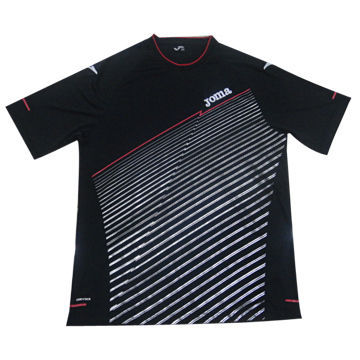 Soccer jersey, interlock 100% polyester 140gsm wicking function/emb on chest/OEM orders are welcome