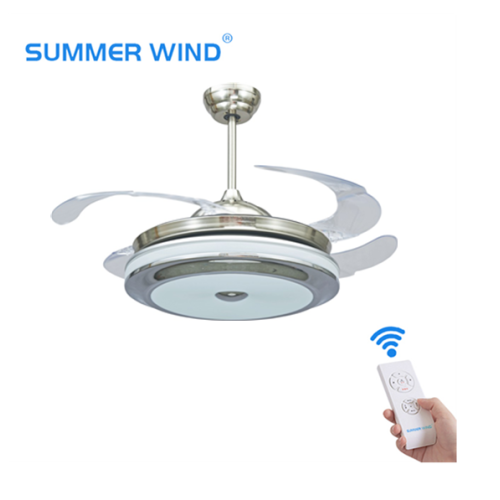 Modern bluetooth ceiling retractable fan