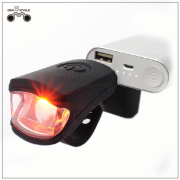 Bicycle head light USB rechargeable bicycle light Silicone bike head light