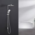 Round Shower Column Extension Bathroom Mixer Rainfall Shower Set Factory