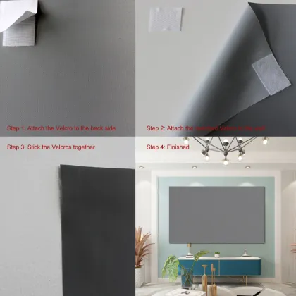 84 Inch High Brightness Reflective Projector Screen Fabric Cloth for Epson BenQ TD96 Home Projector