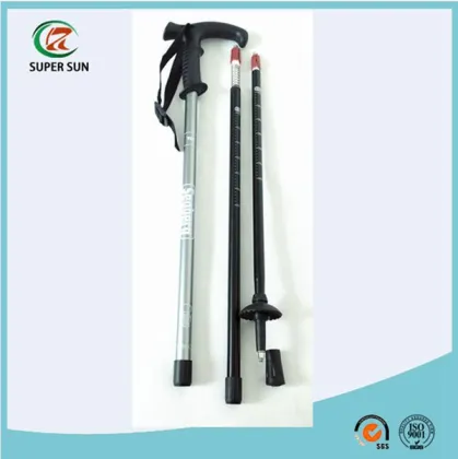 3-section PVC handle telescopic aluminum 6061trekking pole/hiking pole/walking pole