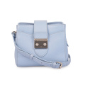 Mini bag per ragazze minimalista in pelle con tracolla Messenger