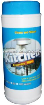 kitchen cleaning wipe in tube, household cleaning tissue