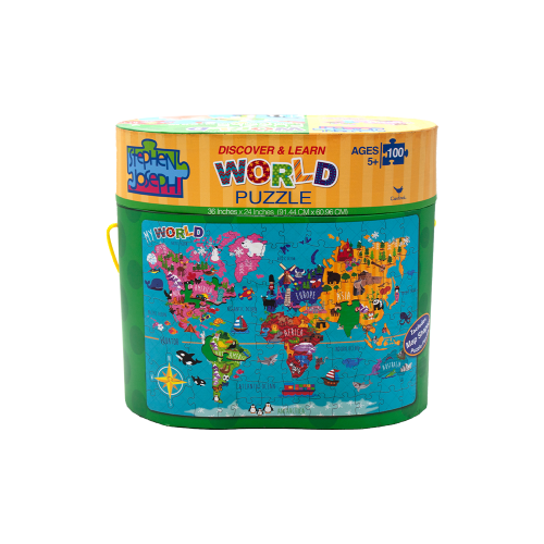 Puzzle de suelo para niños con mapa del mundo 100PCS a la venta