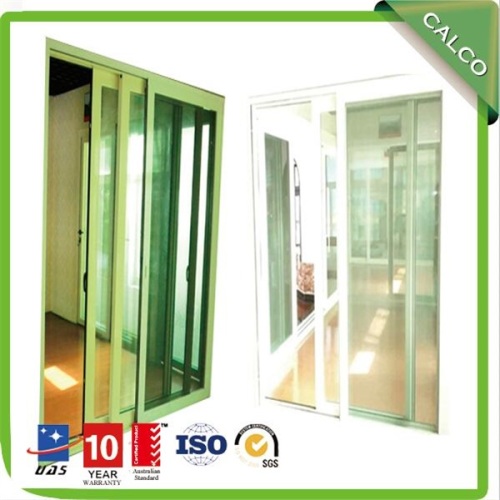 Double glass aluminum sliding door