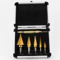 6pcs step drill bit in aluminium box