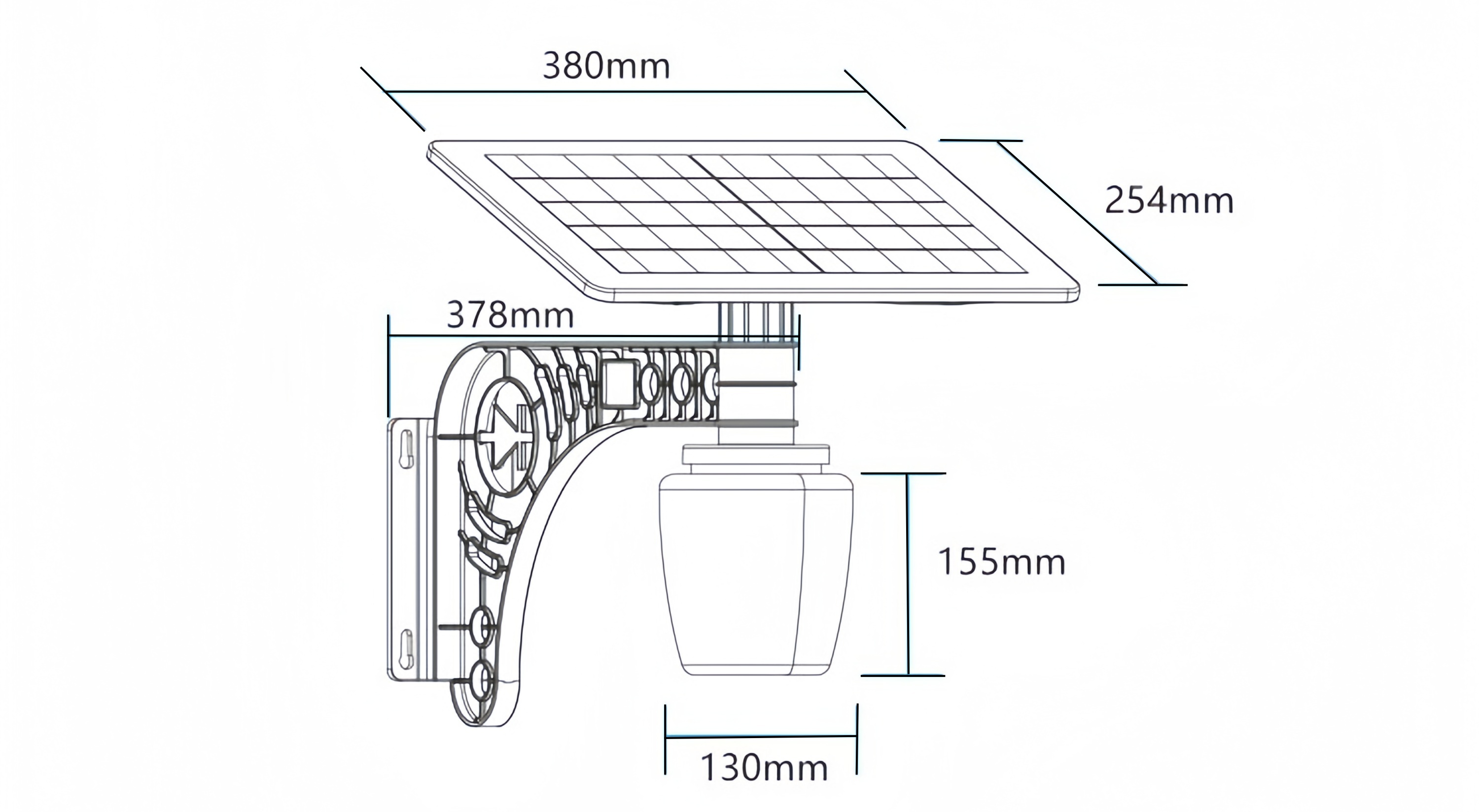 18W solar garden light2