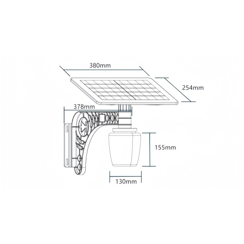 18W Apple-Shape Solar Garden Light