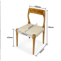 Sillón de comedor de madera moderno