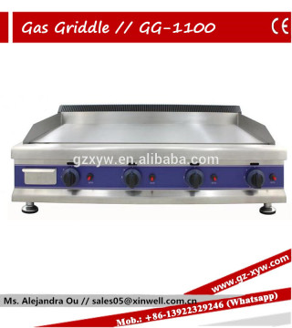 Large Gas Griddle GG-1150-2 with 4 Burner for Cooking Equipment
