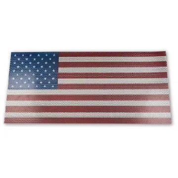 NEW Aluminum Alloy Grill Insert Mesh with Black & White America U.S Flag Compatible with Jeep Wrangler JL 18+ &Gladiator JT 20+