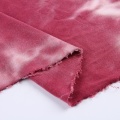 Tessuto tie dye in jersey lavorato a maglia con trama spandex di rayon
