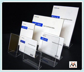 table-top acrylic brochure holder,L shape acrylic holder,Clear Acrylic Brochure Holder