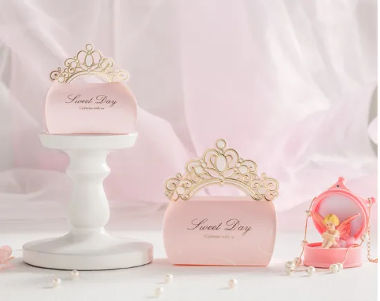 High end wedding candy paper box